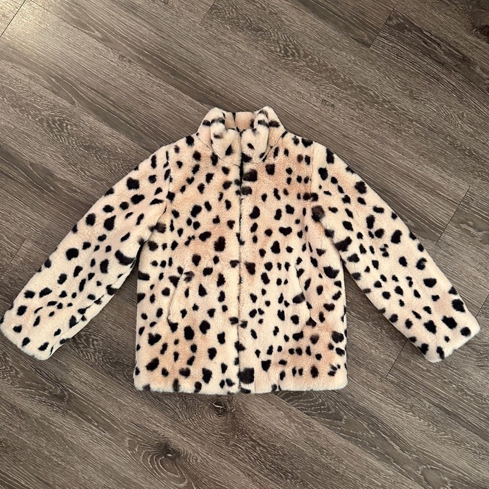 Donna Salyers Kid's Wild Cheetah Faux Fur Every-Day Zip Jacket